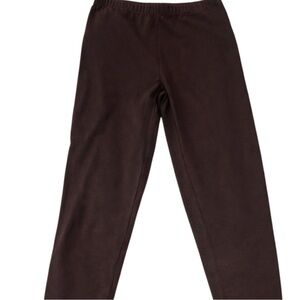 Zenana L Brown Pull On Leggings Pants | Elastic Waist Stretch Slim Fit Basic